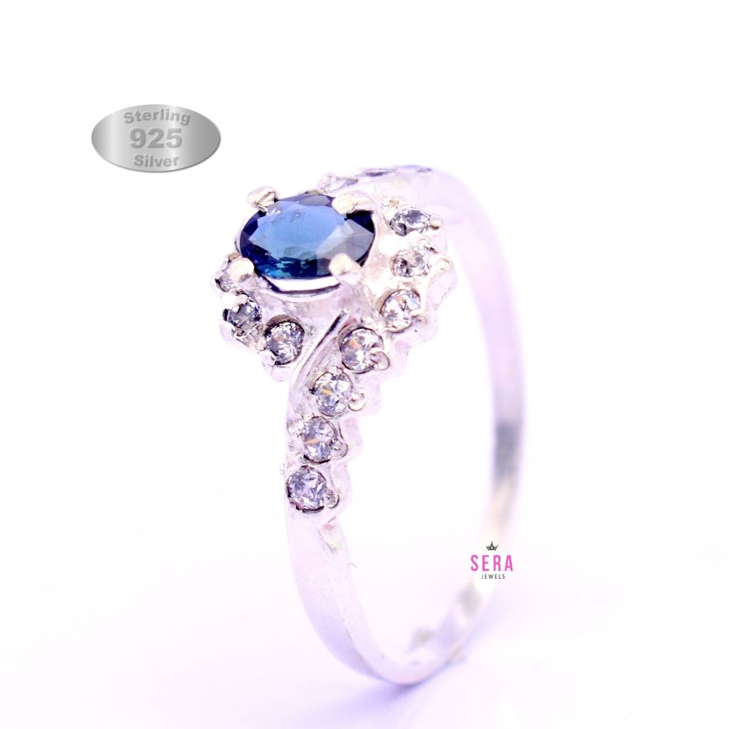 Sera 925 Sterling Silver Engagement Ladies Ring LRL08