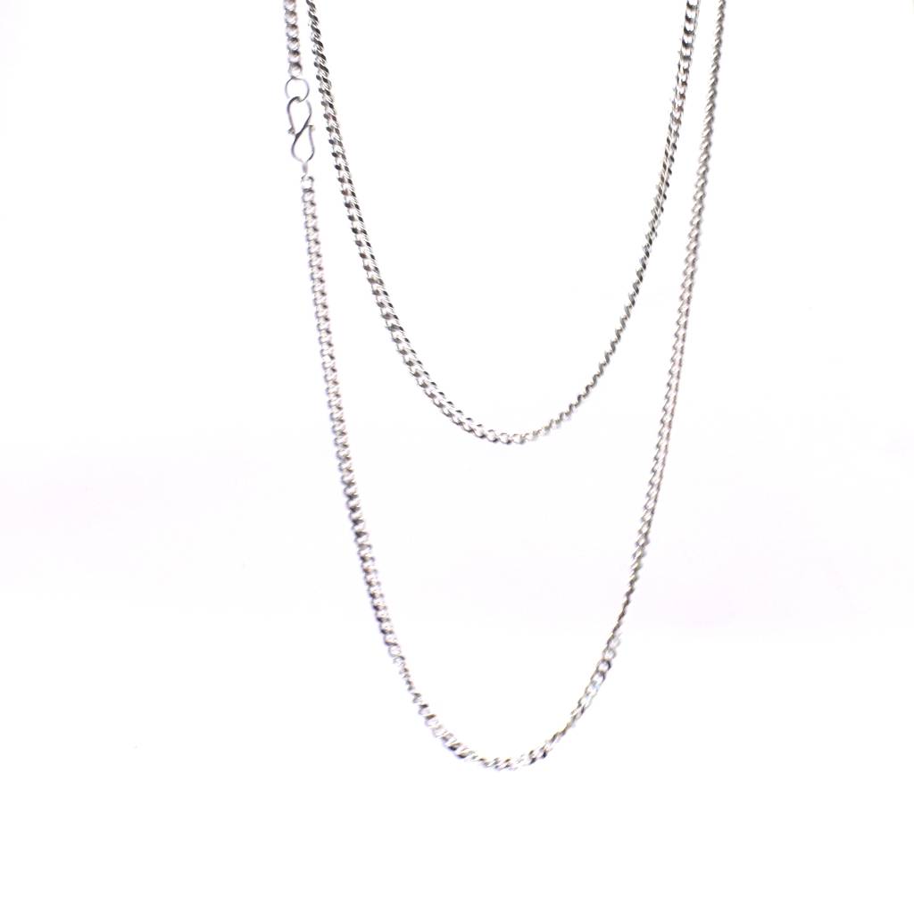 Sera Pure 999 Sterling Silver Curb Chain Necklace