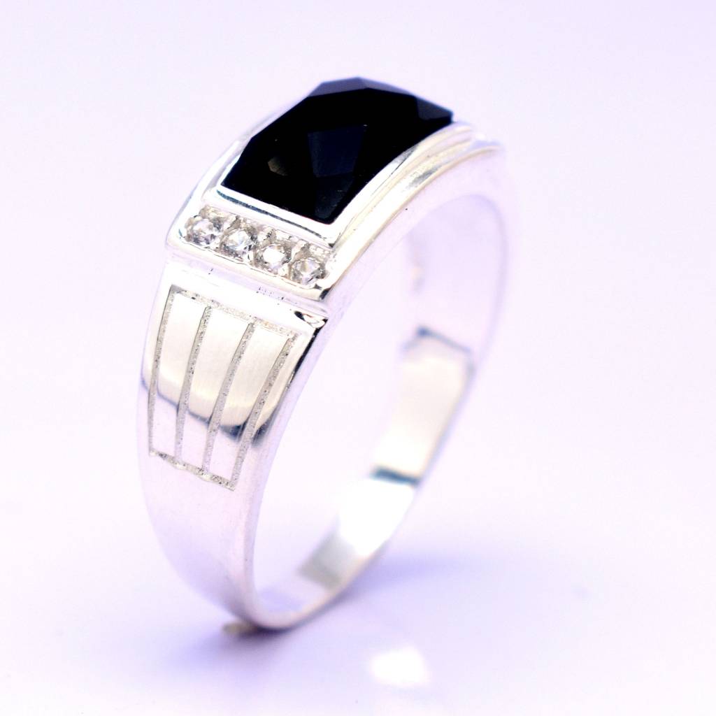 Sera 925 Sterling Silver Engagement Men Ring S-MRGW119-OU