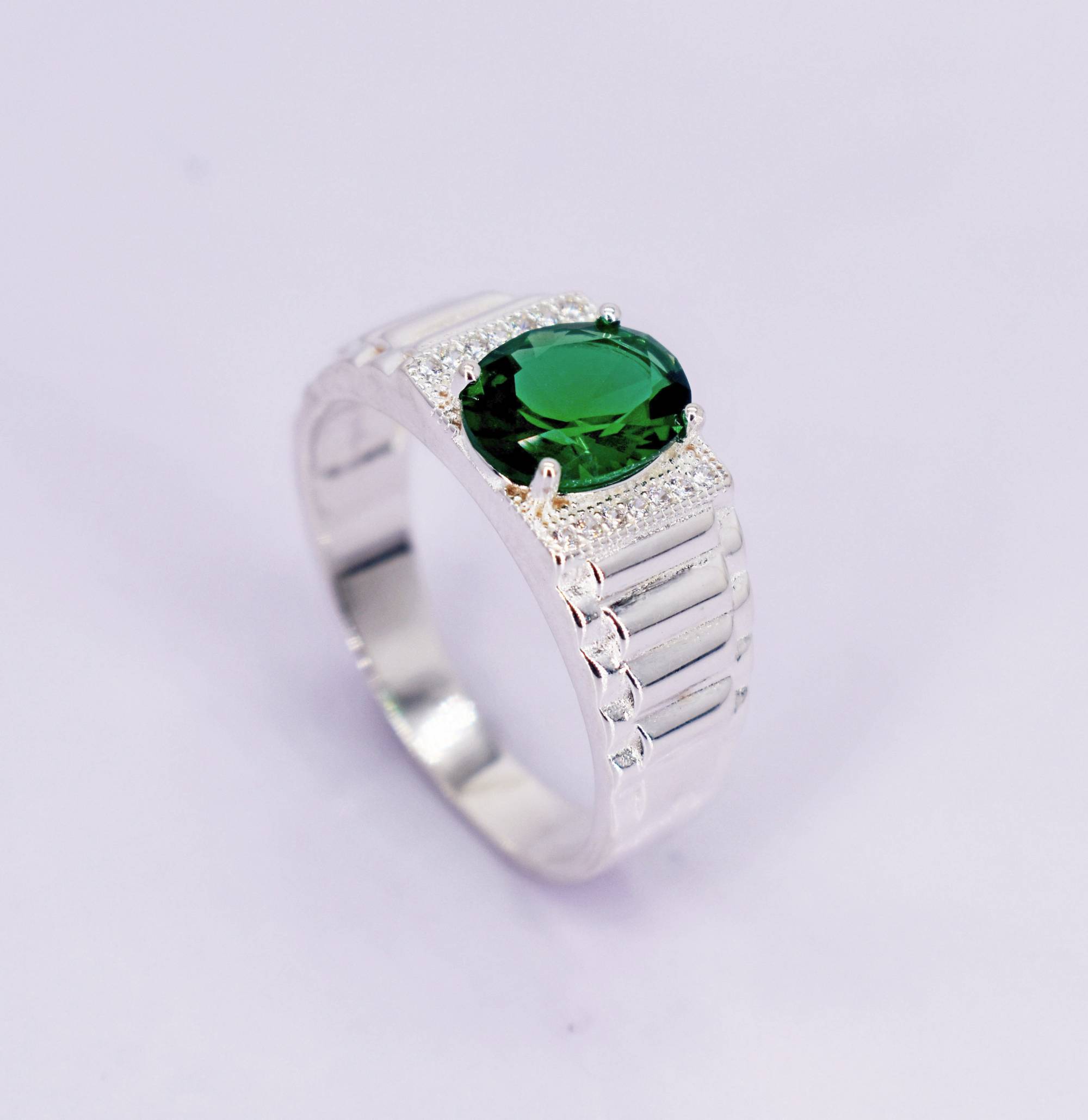 Sera 925 Sterling Silver Engagement Men Ring S-MRGW129-EO